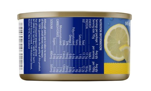 95g lemon pepper tuna nutritional