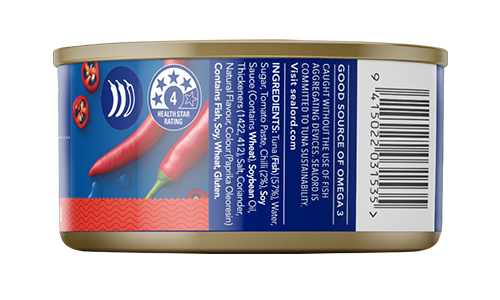 sweet chilli canned tuna nutrition ingredients sealord