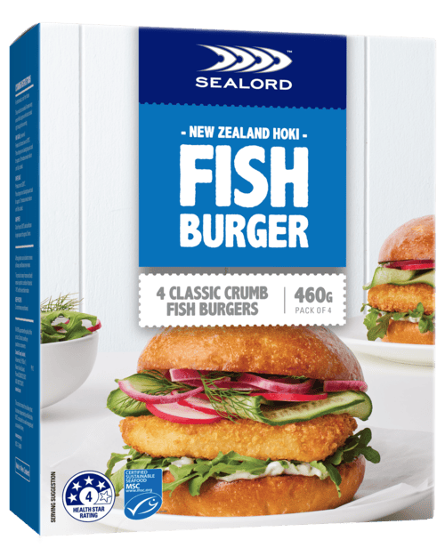Sealord Hoki Burger 480g 500x625